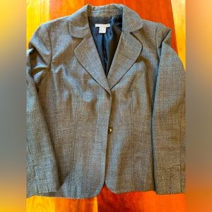 Ann Taylor brown tweed blazer